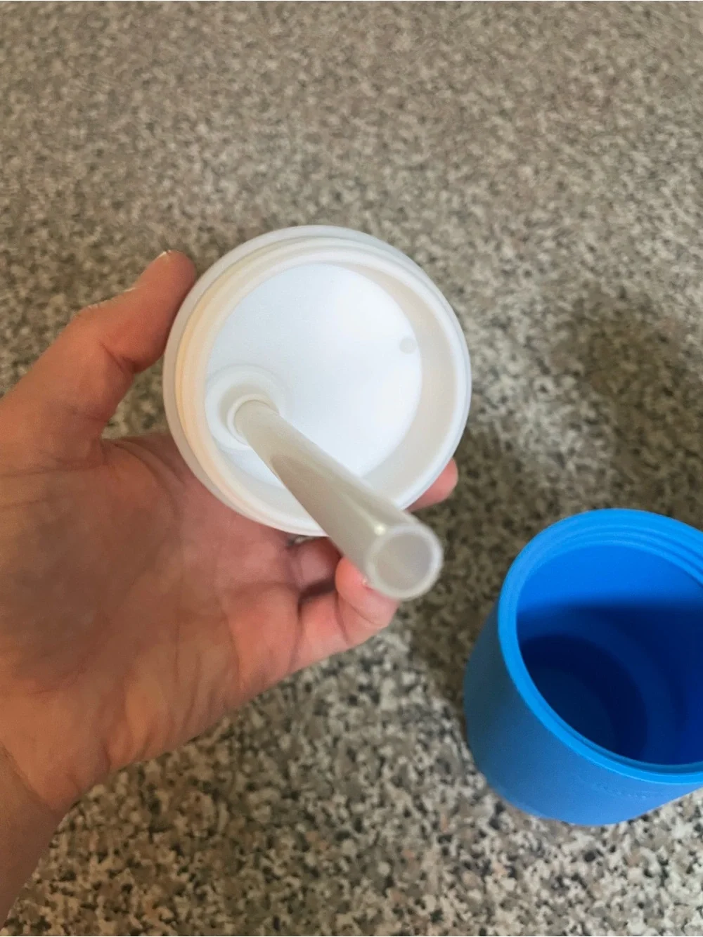 Infantino Blue and Green Insulated Toddler Cups with White Lids - 2 Pack